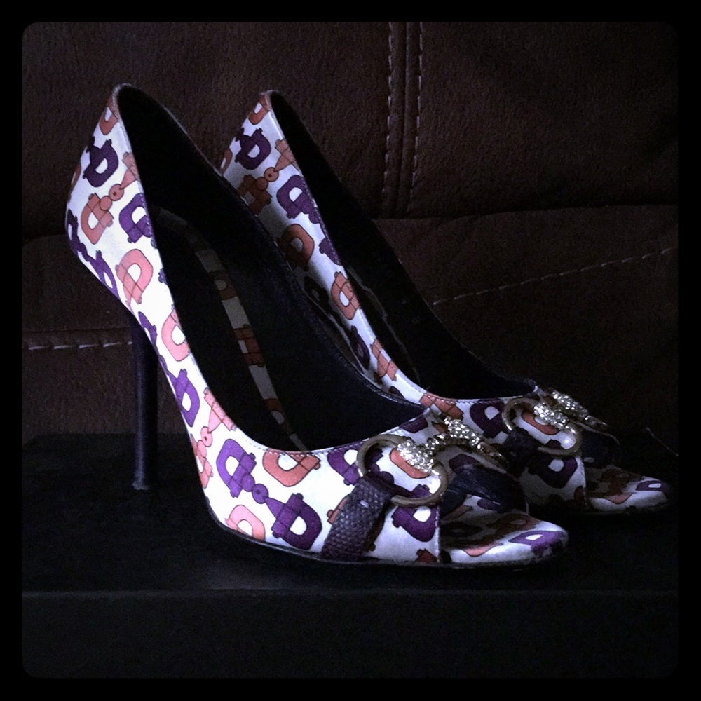 Hollywood Icon🌷💯authentic Gucci open toe pump - Picture 2 of 7